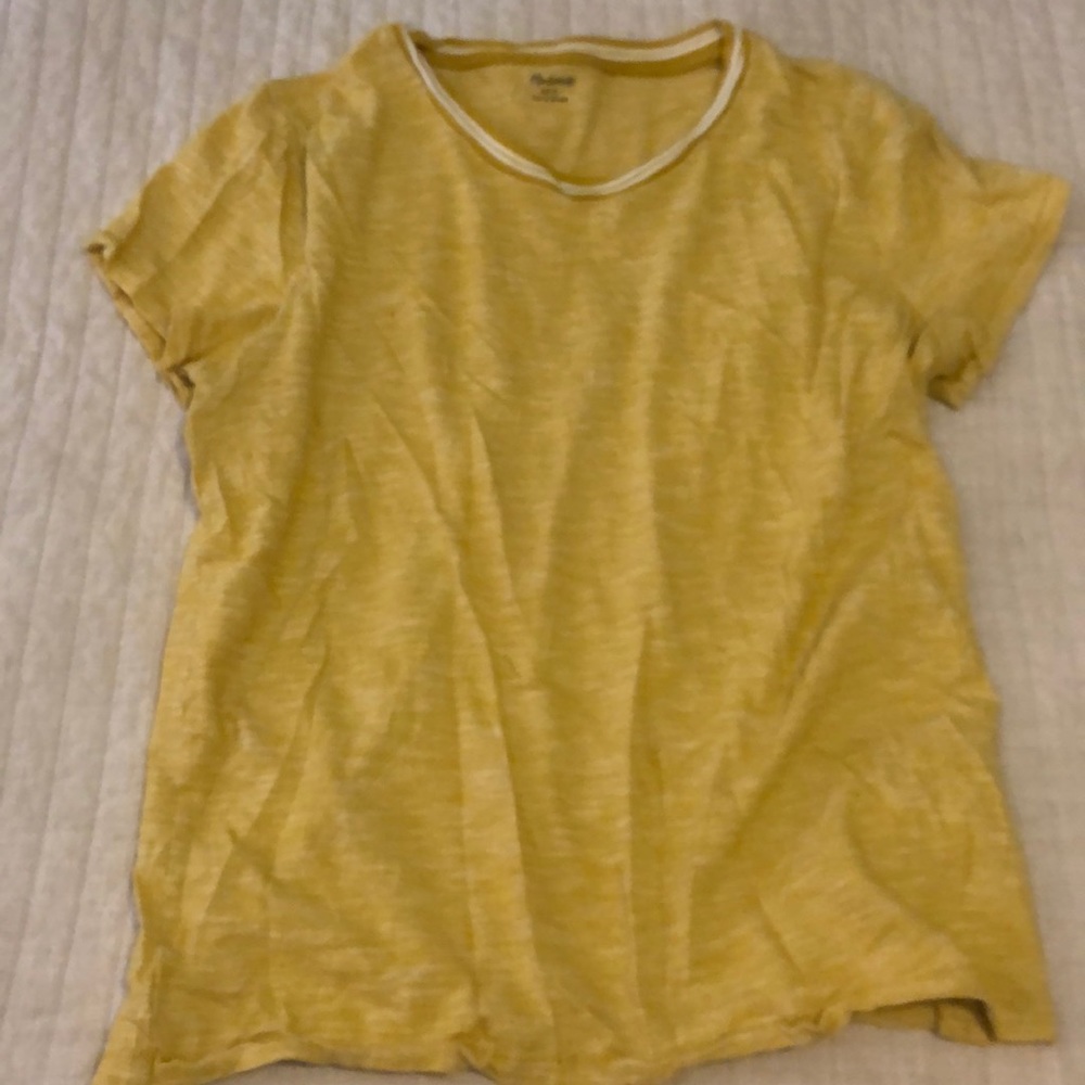 Yellow madewell t shirt